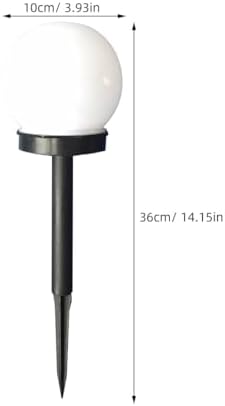 4Pcs Solar Ball Lights Outdoor, White LED Pathway Garden Decor - Image 2