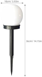 4Pcs Solar Ball Lights Outdoor, White LED Pathway Garden Decor - Image 2