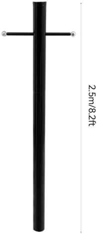 Outdoor Lamp Post,8.25FT Galvanized Steel Light Post,Street Light Pole - Image 2