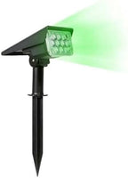 LED Solar Outdoor Garden Spotlights, IP65 Waterproof, Powered Security Landscape Lights, Auto On/Off,In-ground/Wall Lamp for Garden/Patio/Driveway/Pond/Deck(Green,1PCS(3w-5.5V)) by Unknown