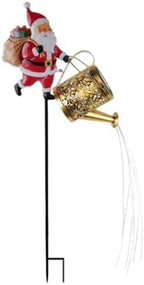 Solar Santa Watering Can Garden Light Christmas Lawn Yard Decor by Unknown