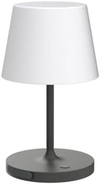 WEILAILUX Outdoor Battery Operated Table Lamp Waterproof, 4000mAh Cordless Table Lamp Rechargeable, Touch Dimmable Desk Lamp, LED Night Light for Patio Camping Restaurant Home, H9.6in, Dark Grey - Image 4