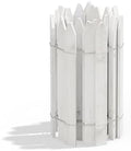 Greenes Fence Cedar Wood Garden Picket Fence, White, 16" H x 8' L (6-Pack, 48' Total) by GreenesFenceCompany