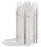 Greenes Fence Cedar Wood Garden Picket Fence, White, 16" H x 8' L (6-Pack, 48' Total) by GreenesFenceCompany
