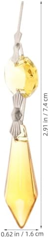 Operitacx Star Anise Bead Pendant 2.91 Inch Octagonal Crystal Chandelier Pendants 20 Pack Glass Prisms for DIY Wedding Display Curtain Crystal Decor and Garden Suncatchers - Image 3