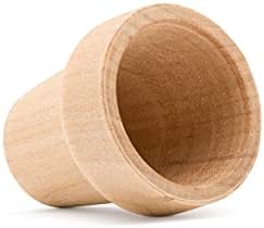 Woodpeckers Small Wooden Flower Pot 1-1/6 x 1-inch, Pack of 100 1inch Mini Pots, 1 Flower Pots to Paint & Plant - Image 5