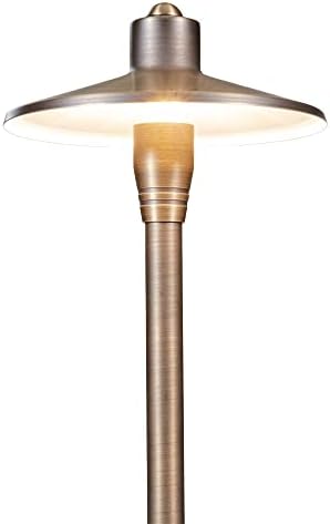 G2 12V Brass Mini Path Light (15" Tall) & 3W 2700K G4 LED Bulb - Image 3