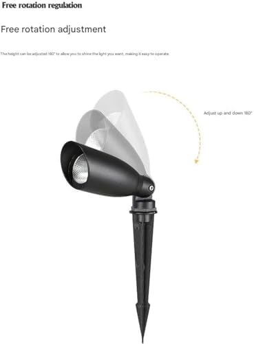 Building Exterior Wall Projector Light ，Ground-Mounted Insert， LED Beam Narrow Spotlights, IP66 Waterproof，COB Aluminum Spot Light for House Tree Garden Yard Uplighting(A-White) - Image 5