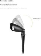 Building Exterior Wall Projector Light ，Ground-Mounted Insert， LED Beam Narrow Spotlights, IP66 Waterproof，COB Aluminum Spot Light for House Tree Garden Yard Uplighting(C-White) - Image 5