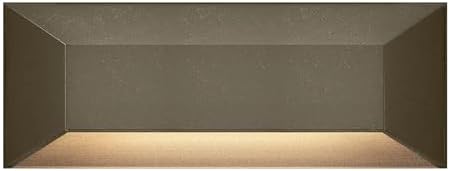 Hinkley Nuvi 12V Large Horizontal Rectangular Landscape Deck Sconce, Bronze by Hinkley