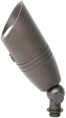 Aluminum Bullet Light Fixture - Bronze Finish Low Voltage Landscape Spotlight (Black) by Unknown