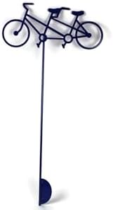 Hobby and Leisure Style Rustic or Powder Coated Metal Garden Stake or Stand (Tandem Bicycle 23" Tall Including Stake, Blue) - Image 3