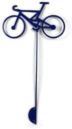 Hobby and Leisure Style Rustic or Powder Coated Metal Garden Stake or Stand (Bicycle 23" Tall Including Stake, Blue) - Image 2