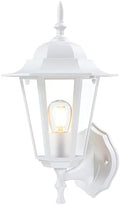 GRUENLICH Outdoor Wall Light Fixture, Antirust Aluminum Glass, White 1 Pack by GRUENLICH