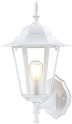 GRUENLICH Outdoor Wall Light Fixture, Antirust Aluminum Glass, White 1 Pack by GRUENLICH