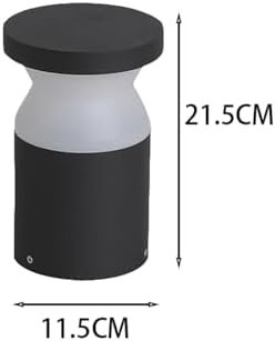 Outdoor Bollard Light, LED Exterior Garden Lighting Fixture, IP54 Stainless Steel Body, PC Light Cover, Modern Outdoor Lighting for Yard Park Courtyard Pathway Patio Entrance Area - Image 2