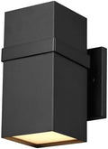 Globe Electric 60000180 9W LED Integrated Dusk to Dawn Outdoor Wall Sconce, Matte Black, 500 Lumens, 2700 Kelvin, 80 CRI by GlobeElectric
