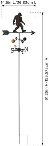 Regal Art & Gift Metal Weathervane Garden Stake, Handcrafted Outdoor Decor - Image 3