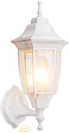 EMART Dusk to Dawn Outdoor Porch Light with Bulb, Wall Lamp(1 Pack, White) by EMART