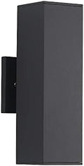 Cerdeco 13" Black Square Modern Outdoor Wall Light Exterior Wall Sconce by Cerdeco