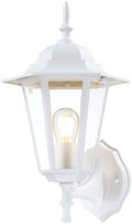 Outdoor Wall Light Fixture, Aluminum Glass, White, 1 Pack by KumtinSmart