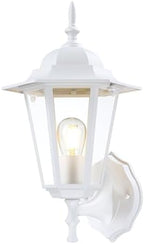 Outdoor Wall Light Fixture, Aluminum Glass, White, 1 Pack by KumtinSmart