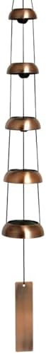 Woodstock Chimes Signature Collection, Woodstock Temple Bells, Quintet (32'') Copper, Wind Bells for Outdoor, Patio, Home or Garden Décor (TB5C) by WoodstockChimes