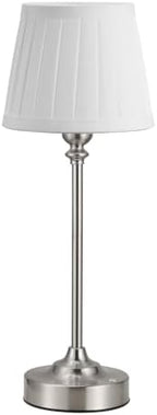 Kakanuo Cordless Table Lamp Rechargeable Silver - 1 Pack 4000mAH Battery Operated Lamp for Decor, 3000K Stepless Dimming Touch Control Wireless Lamp for Bedroom, Dining Table, Counter, Living Room by KakanuoLightings