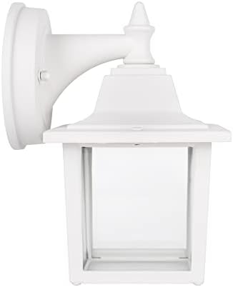 LIT-PaTH Outdoor Wall Light Fixture, Antirust Aluminum Glass, White 1 Pack - Image 4