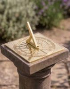 10 Inch Polished Brass Rising Sun Sundial – Handmade Garden Sundial Clock with Roman Numerals, Decorative Outdoor Sun Dial, Heavy Brass Garden Decor - Image 3