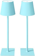 CHLORANTHUS 2 Pack Cordless Table Lamps, 3 Colors Stepless Dimming, 5000mAh Rechargeable Battery LED Desk Lamp for Bedroom/Couple Dinner/Desk/Cafe/Dining Room/Terrace by CHLORANTHUS