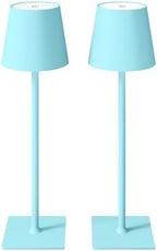 CHLORANTHUS 2 Pack Cordless Table Lamps, 3 Colors Stepless Dimming, 5000mAh Rechargeable Battery LED Desk Lamp for Bedroom/Couple Dinner/Desk/Cafe/Dining Room/Terrace by CHLORANTHUS