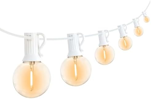 G40 Globe String Lights 50FT with 50+2 Bulbs,Remote Controlled Party lights by Skeerei