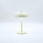 Cordless LED Mushroom Table Lamp, 5200mAh Battery, Dimmable 3 Color, White by JHWDHDTableLamp