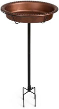 Backyard Expressions Bird Baths for Outdoors, 34" Metal Stake Bird Bath by BackyardExpressions