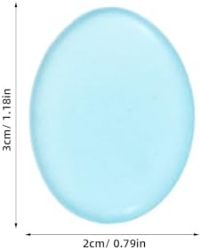 400pcs Handmade Glow in Dark Pebbles 20-30mm Resin Stones - Image 2