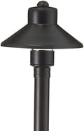 VOLT Flat Hat 12V Black Brass Path Light (5" Shade, 24" Tall) by VOLT