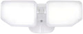 38W Flood Lights Outdoor, Integrated LED Security Light Fixture with 2 Adjustable Heads, Adjustable Brightness and Color, Dusk to Dawn Exterior LED Outdoor Light for Garage Yard Porch (White) by AWSENS