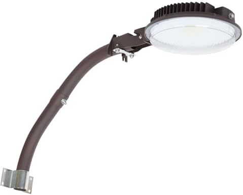 Dusk to Dawn 70W LED Barn Light with Mount Arm 5000K 10500Lm ETL Listed by Paktonvo