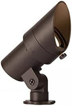 WAC Landscape Lighting, LED 12V Small Size Accent Light with Adjustable Beam Angle and Integral Brightness Control 50-420 Lumens 3000K Warm White Built-in LED in Bronze by WAC+Lighting