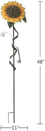 Sunflower Garden Stakes Decor Outdoor Spring Metal Flower Yard Stakes Sign - Image 2