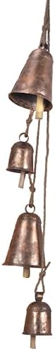 Handmade Farmhouse Vintage Decorative Bells, Hanging Witches Bells for Protection, Cow Bell Wind Chime for Outdoor Garden, Door Knob Bell for Door Opening, Witchcraft Christmas Wreaths Ornament Decor by Vivanta
