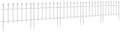 Outsunny 5 Pack Metal Decorative Garden Fence, 9.2' x 17.25", White by Outsunny