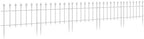 Outsunny 5 Pack Metal Decorative Garden Fence, 9.2' x 17.25", White by Outsunny