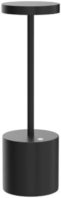 2Pack Cordless Table Lamp, Rechargeable LED Battery 5000mAh Metal USB Portable Powered Desk Lamp, 3 Levels Brightness Light for Restaurants Outdoor (2pack 10.25in Black) - Image 4