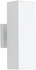 Cerdeco 13" White Square Modern Outdoor Wall Light Exterior Wall Sconce by Cerdeco