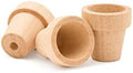 Woodpeckers Small Wooden Flower Pot 1-1/6 x 1-inch, Pack of 100 1inch Mini Pots, 1 Flower Pots to Paint & Plant by Woodpeckers