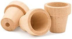 Woodpeckers Small Wooden Flower Pot 1-1/6 x 1-inch, Pack of 100 1inch Mini Pots, 1 Flower Pots to Paint & Plant by Woodpeckers