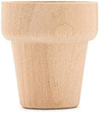 Woodpeckers Small Wooden Flower Pot 1-1/6 x 1-inch, Pack of 100 1inch Mini Pots, 1 Flower Pots to Paint & Plant - Image 4