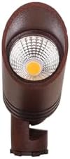 Best Pro Lighting Low Voltage Landscape Mini Spot Light, 12V Integrated 3W LED 2700K Warm White Outdoor Spotlight, Directional Up Lighting with Stake, for Bushes Trees Shrubs, Die-cast Aluminum by BestProLighting